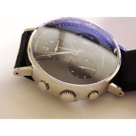 Mens  38mm Georg Jensen 317 St. Steel Quartz Chronograph Watch by Henning Koppel - Picture 5 of 15